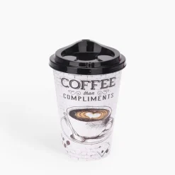 Kubek do kawy z pokrywką 500 ml MIX