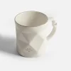 Kubek geometryczny biały 390 ml