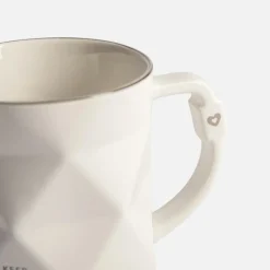 Kubek geometryczny biały 390 ml