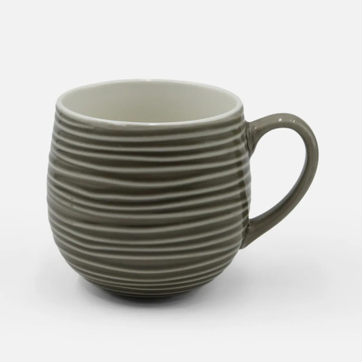 Kubek porcelanowy jasnoszary 460 ml