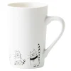 Kubek porcelanowy w koty ANIMAL 380 ml