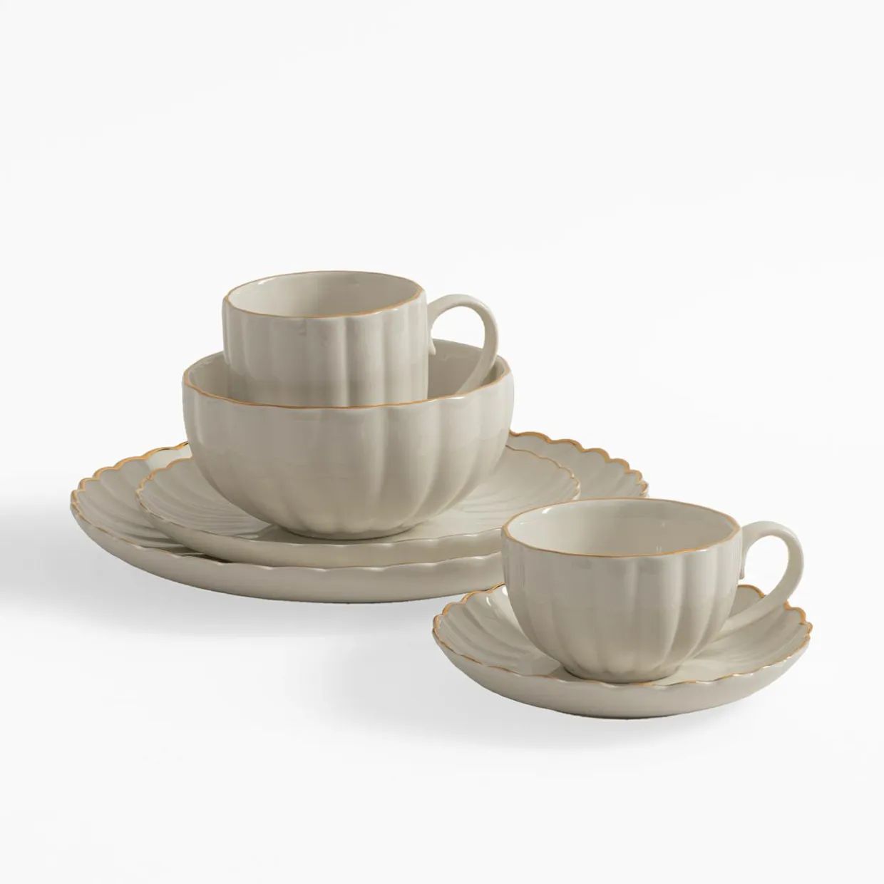 Kubek porcelanowy ZŁOTY RANT 400 ml