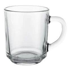Kubek przeźroczysty z uchem STANDARD 250 ml