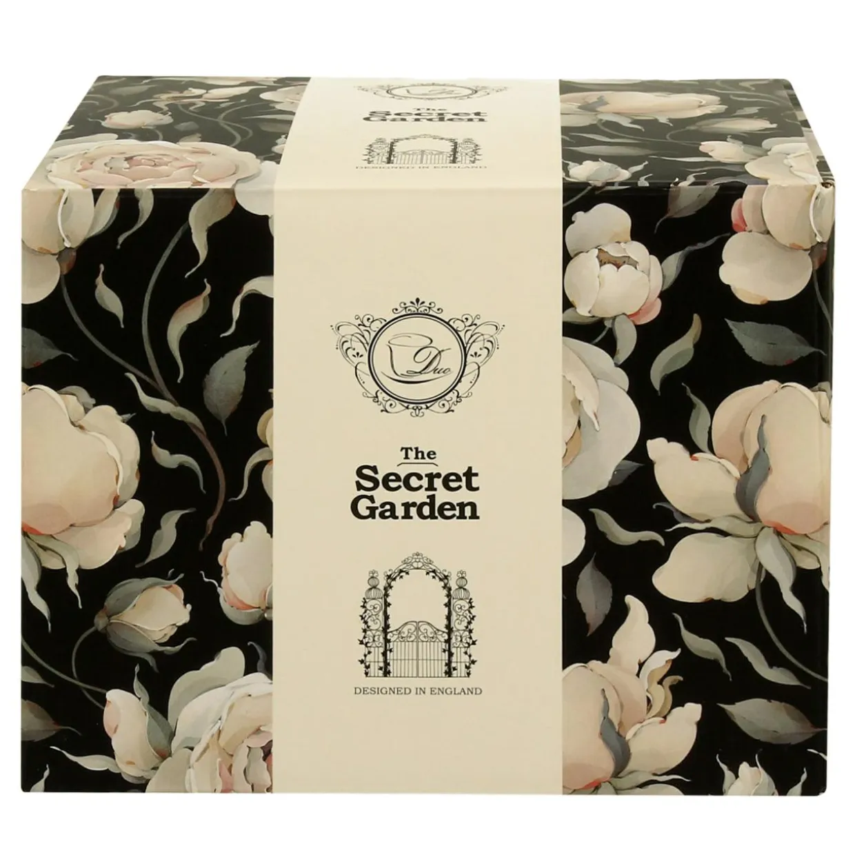 Kubek retro ENGLISH ROSES BLACK 500 ml
