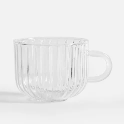 Kubek szklany ryflowany 350 ml