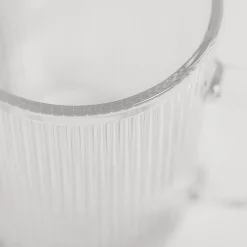Kubek szklany w prążki FIRENZA 350 ml