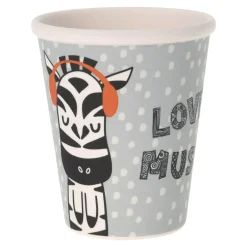 Kubek z melaminy dla dzieci ZEBRA 250 ml