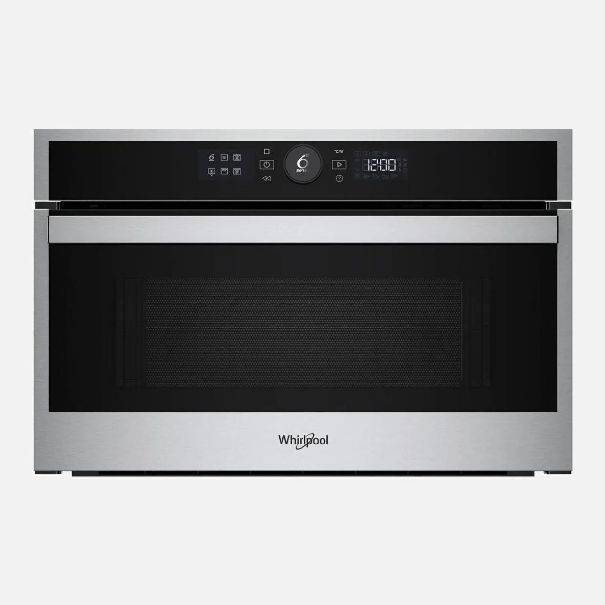 Kuchenka mikrofalowa do zabudowy srebrno-czarna WHIRLPOOL WMD44MX
