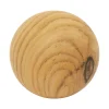 Kula dekoracyjna ceramiczna efekt jasnego drewna 11 cm