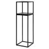 Kwietnik metalowy loftowy czarny LILLIE 62 cm