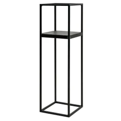 Kwietnik metalowy loftowy czarny LILLIE 62 cm