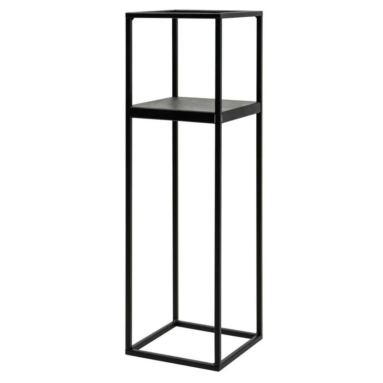 Kwietnik metalowy loftowy czarny LILLIE 62 cm