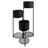 Kwietnik metalowy na 3 donice czarny 80 cm