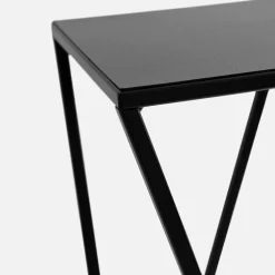 Kwietnik stalowy loftowy czarny ERNEE M 62 cm