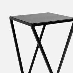 Kwietnik stalowy loftowy czarny ERNEE S 47 cm