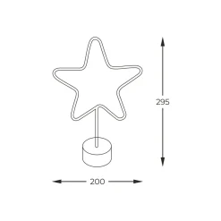 Lampa dekoracyjna LED STAR