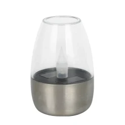 Lampa dekoracyjna outdoor srebrna 6 cm