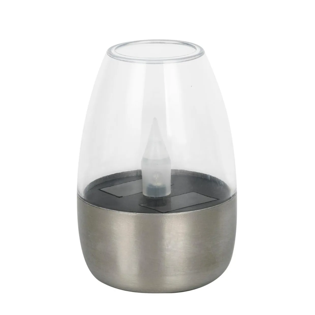 Lampa dekoracyjna outdoor srebrna 6 cm