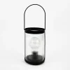 Lampa dekoracyjna z uchwytem LED czarna 10,5x15,8 cm