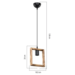 Lampa drewniana wisząca ATRIA