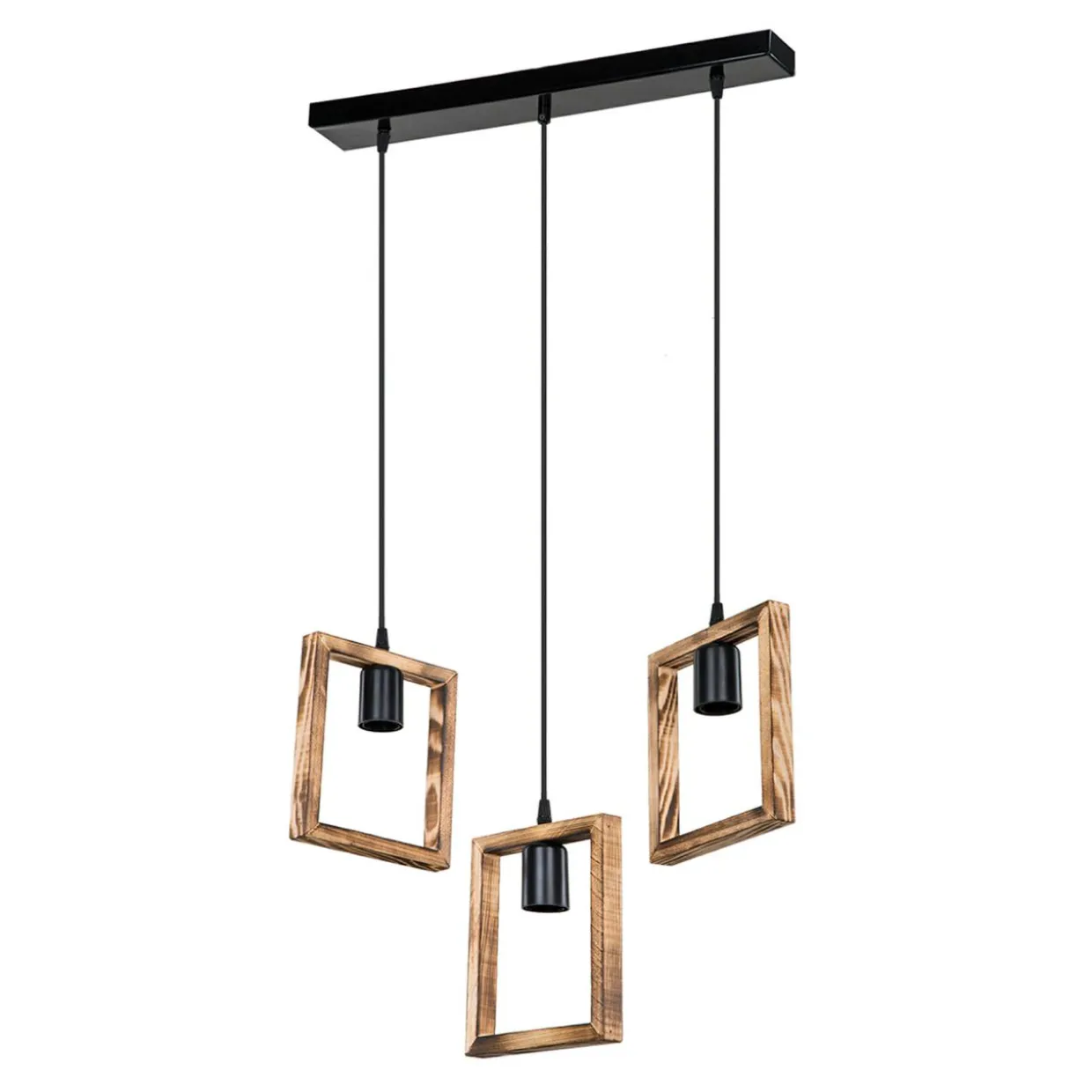Lampa drewniana wisząca listwa ATRIA 3