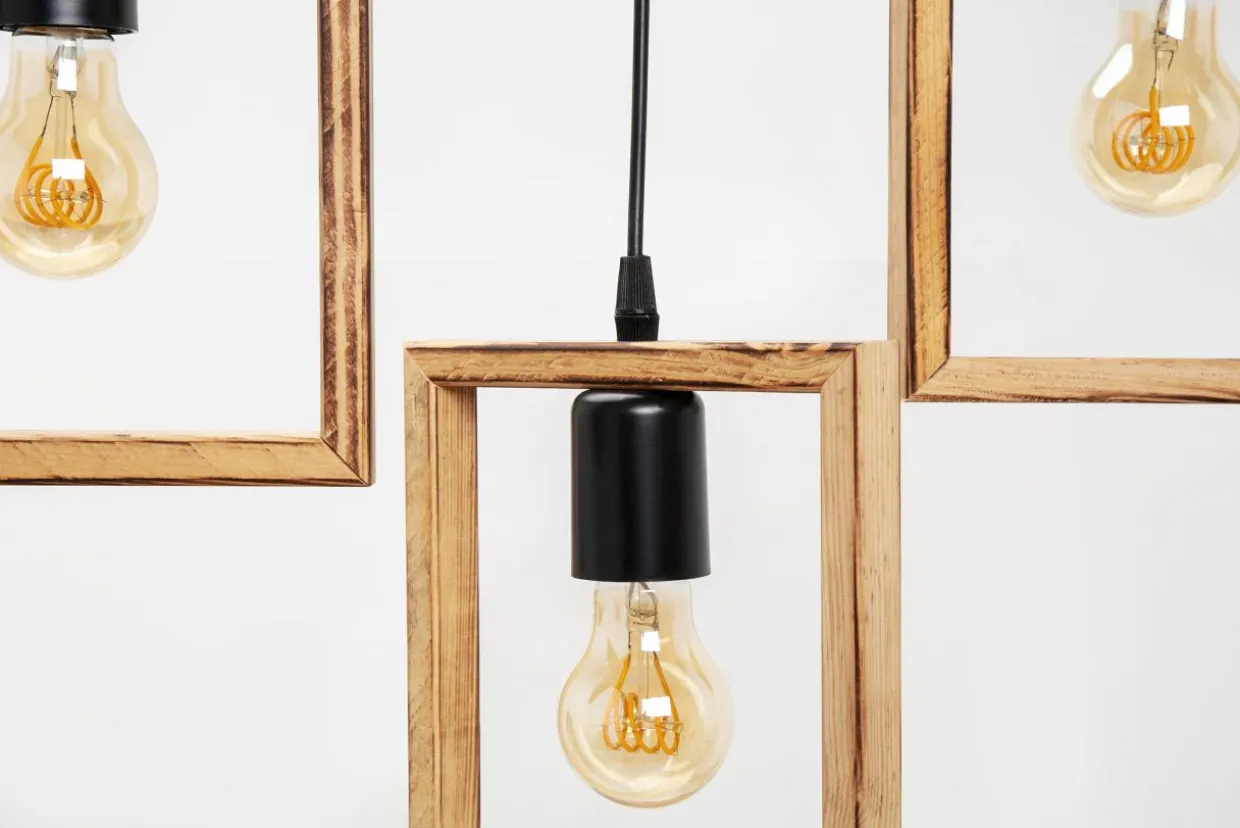 Lampa drewniana wisząca listwa ATRIA 3