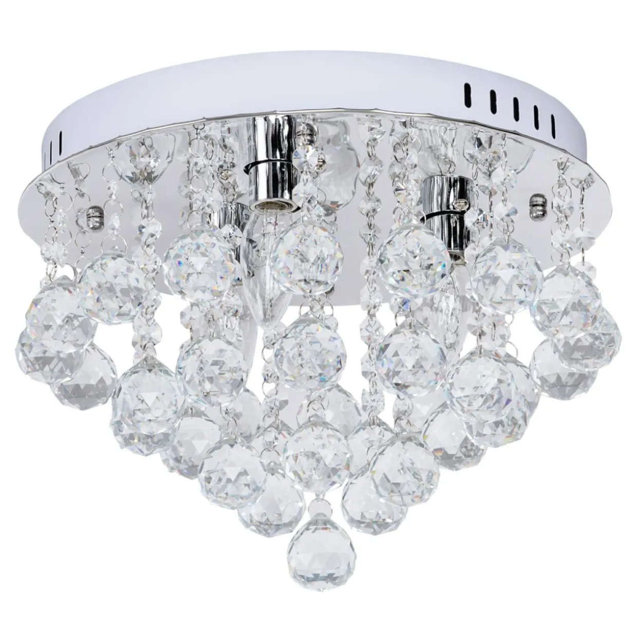 Lampa glamour z wiszącymi ozdobami