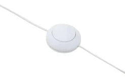 Lampa na drewnianym trójnogu abażur biały DOVE