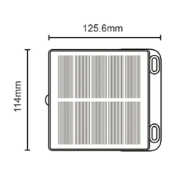 Lampa ogrodowa solarna czarna GRID