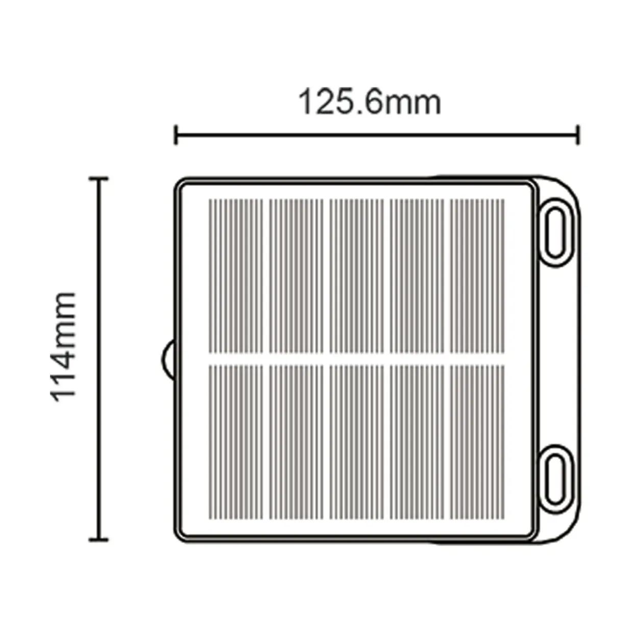 Lampa ogrodowa solarna czarna GRID