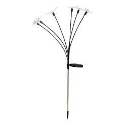 Lampa outdoorowa solarna LED IP44 srebrna MOTYLE