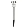 Lampa outdoorowa solarna srebrna 7,8 cm