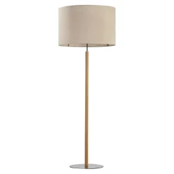 Lampa podłogowa abażur szary DEVA NATURE