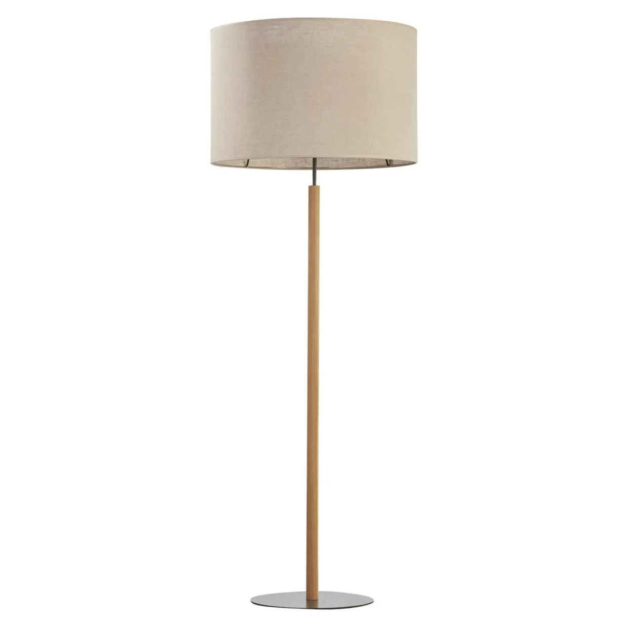Lampa podłogowa abażur szary DEVA NATURE