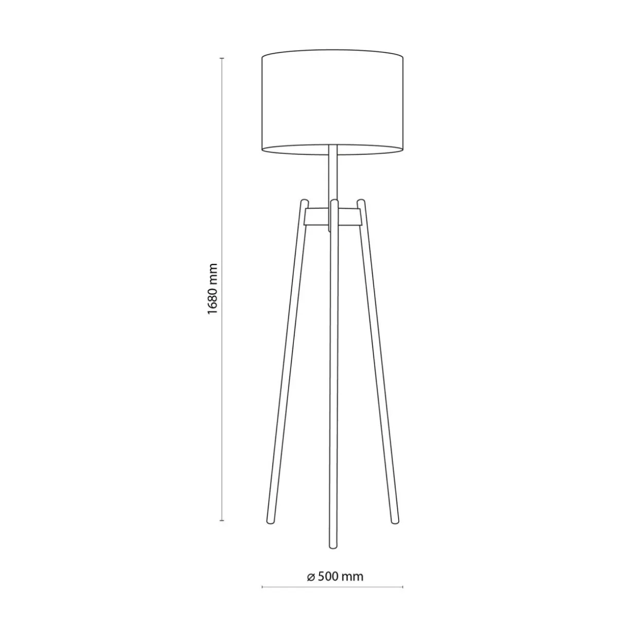 Lampa podłogowa biała PEREZ