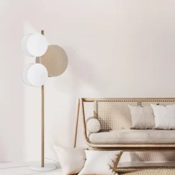 Lampa podłogowa boho abażur PULSE