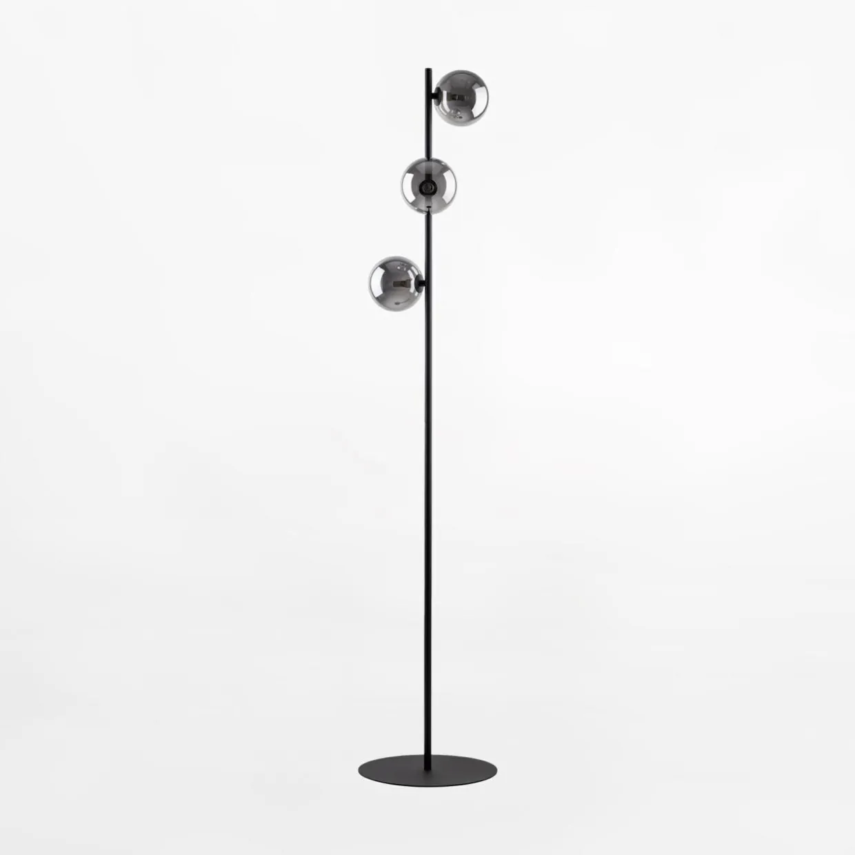 Lampa podłogowa czarna ESTERA