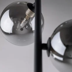 Lampa podłogowa czarna ESTERA