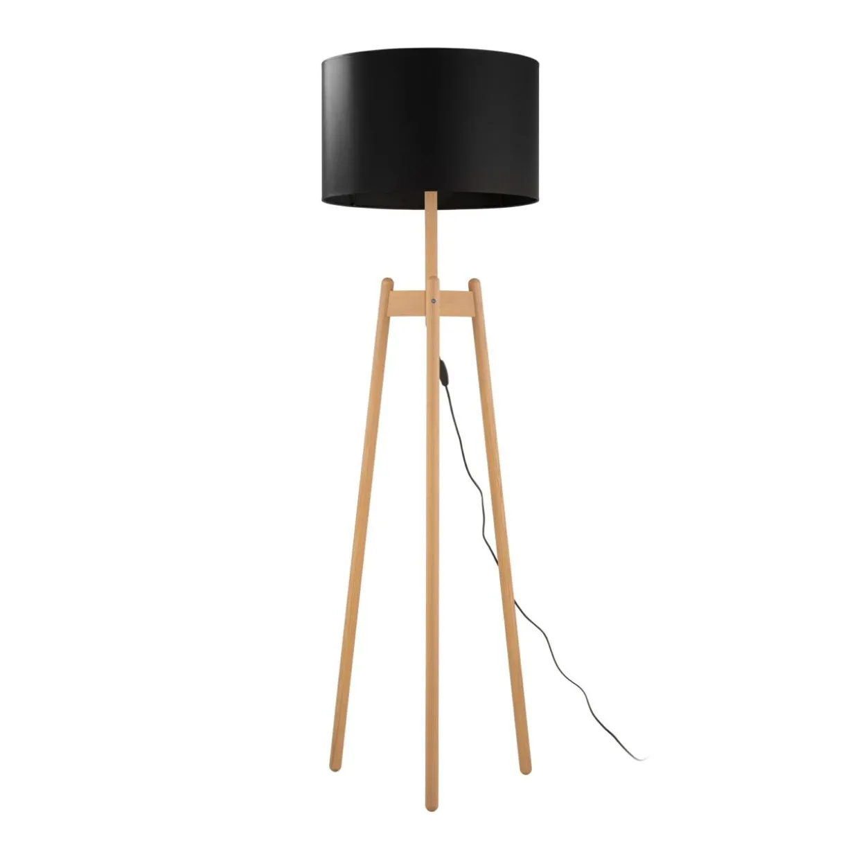 Lampa podłogowa czarna PEREZ