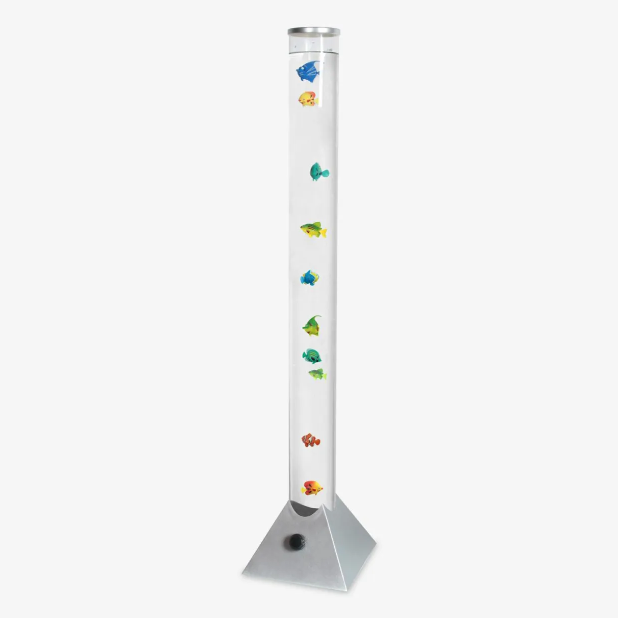 Lampa podłogowa dekoracyjna LED RGB USB srebrna AQUA 90 cm