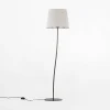Lampa podłogowa lniany abażur NICOLA BROWN