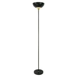 Lampa podłogowa loftowa czarno-złota SARDA