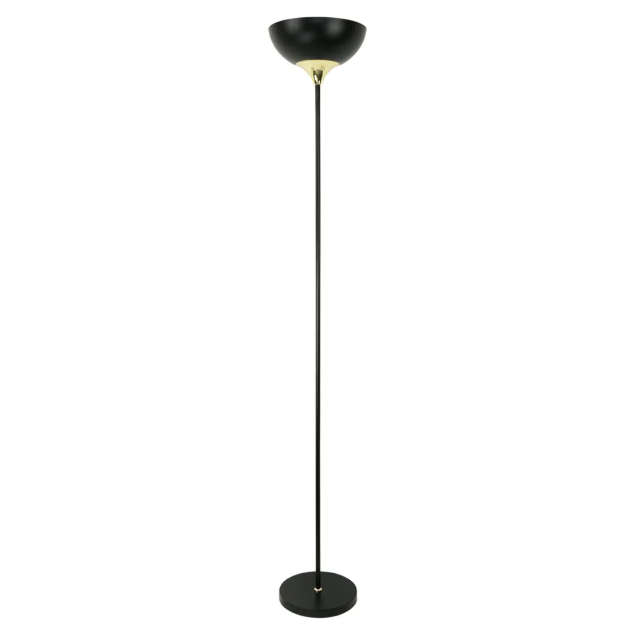 Lampa podłogowa loftowa czarno-złota SARDA