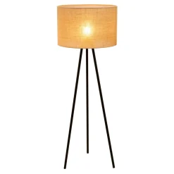 Lampa podłogowa na czarnym trójnogu JUTA