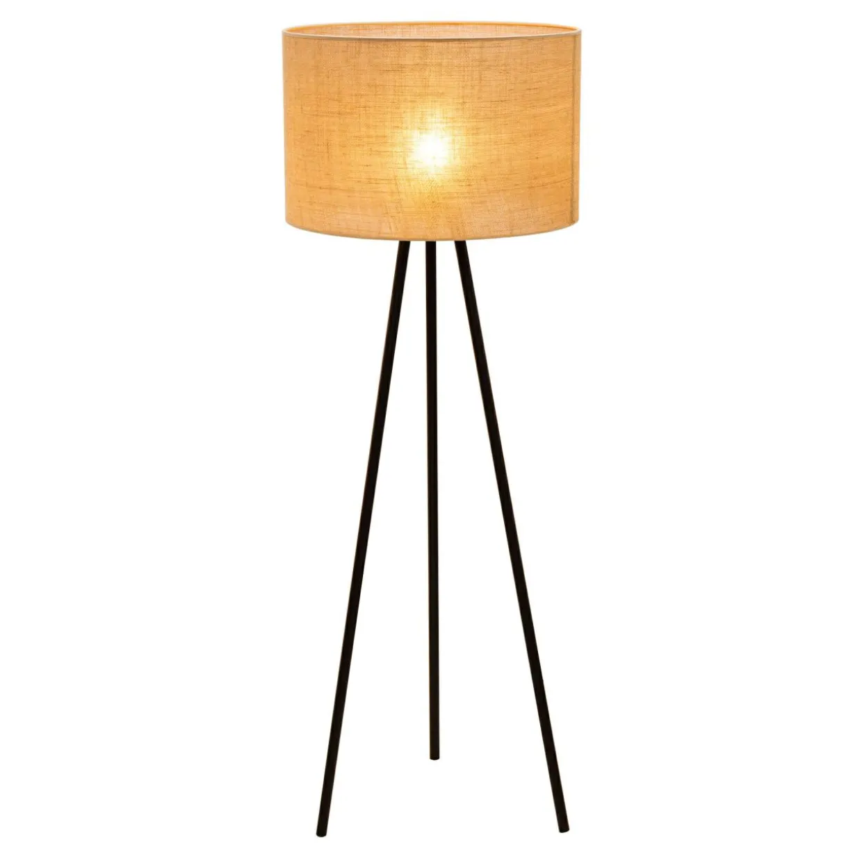 Lampa podłogowa na czarnym trójnogu JUTA