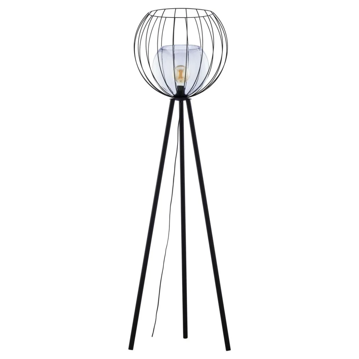 Lampa podłogowa na trójnogu czarna UNIVERSO