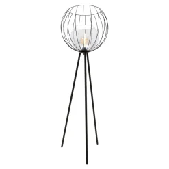 Lampa podłogowa na trójnogu czarna UNIVERSO