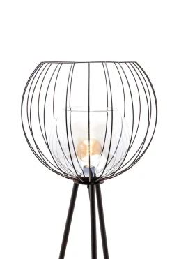 Lampa podłogowa na trójnogu czarna UNIVERSO