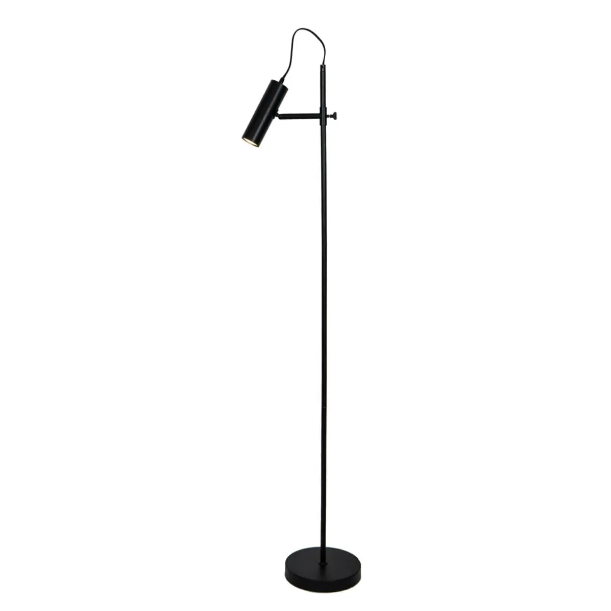 Lampa podłogowa punktowa reflektor czarna TENSO