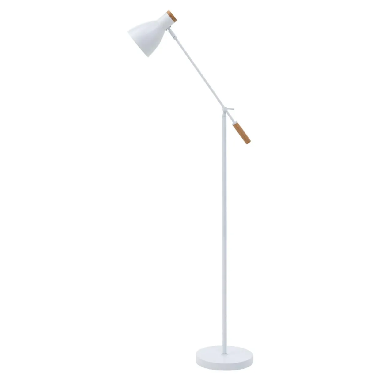 Lampa podłogowa skandynawska biała JOSE